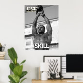 研修フィットネスロゴスキルポスター ポスター (ホームオフィス)