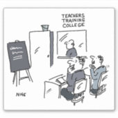 研修先生いたずら。先生訓練 シール (正面)