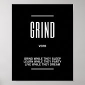 研削やる気を起こさせる引用文 ポスター (正面)