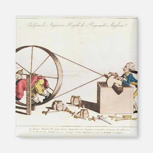 研王室の削サービス マグネット (正面)