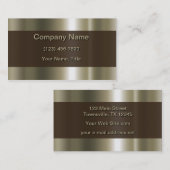研磨モダン金属 名刺 (正面/裏面)