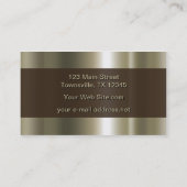 研磨モダン金属 名刺 (裏面)