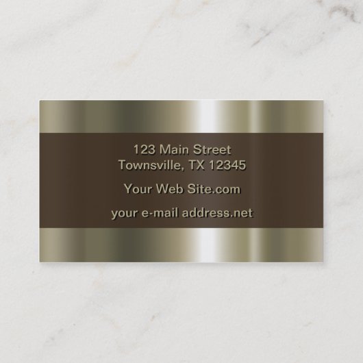 研磨モダン金属 名刺 (裏面)