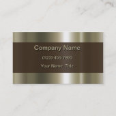 研磨モダン金属 名刺 (正面)
