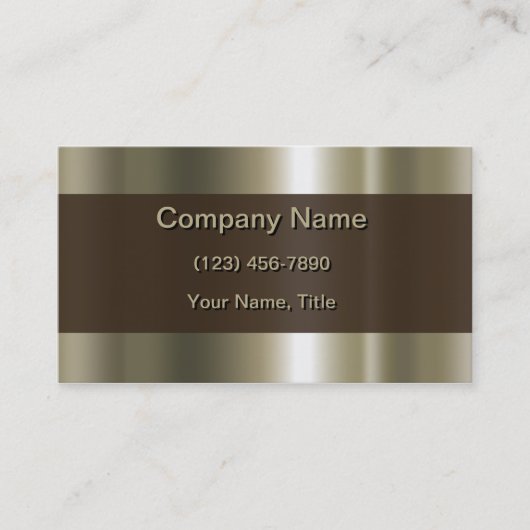 研磨モダン金属 名刺 (正面)