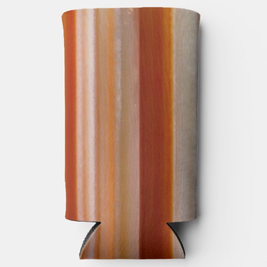 研磨加工アゲートスライス自然撮影 スリム缶クーラー (正面)