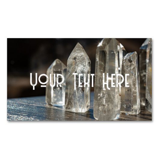 研磨点結晶エネルギーヒーラー マグネット名刺 (正面)