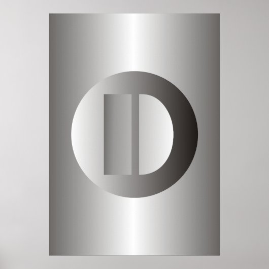 研磨鋼「D」 ポスター (正面)