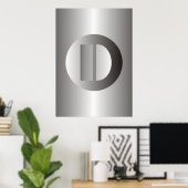 研磨鋼「D」 ポスター (ホームオフィス)