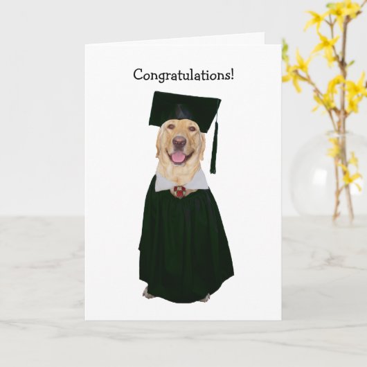 研究おもしろい室の卒業 カード (黄色い花)