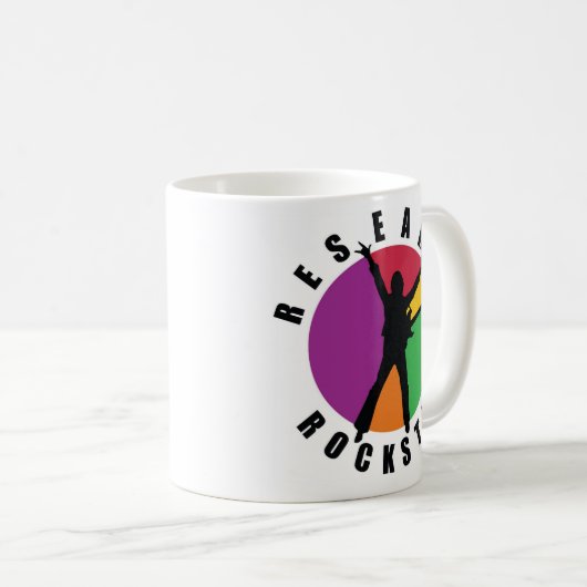 研究のロックスターのマグ コーヒーマグカップ (正面右)