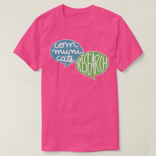 研究の伝達2 Tシャツ (デザイン正面)