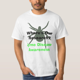 研究の場所は?ライム病認識度シャツ Tシャツ