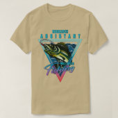 研究アシスタント大好き魚釣り引用文 Tシャツ (デザイン正面)