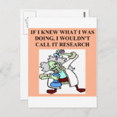研究ジョーク ポストカード (正面/裏面)