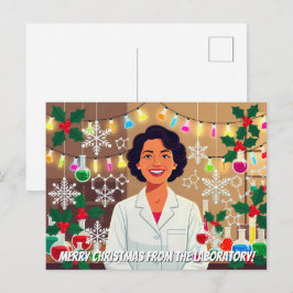 研究室からメリークリスマス! ポストカード