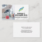 研究室で働く研究者走の試験 | ジーン 名刺 (正面/裏面)