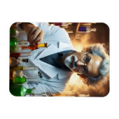 研究室で調合薬を混ぜる科学者 マグネット (横)