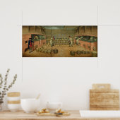 研究室のインテリアの表示 ポスター (キッチン)