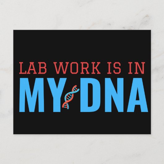 研究室の仕事は私のDNAにある ポストカード (正面)