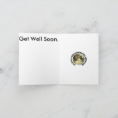 研究室の作業が早くグリーティングカードになる。 カード (内部)