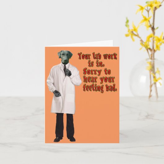 研究室の作業が早くグリーティングカードになる。 カード (黄色い花)