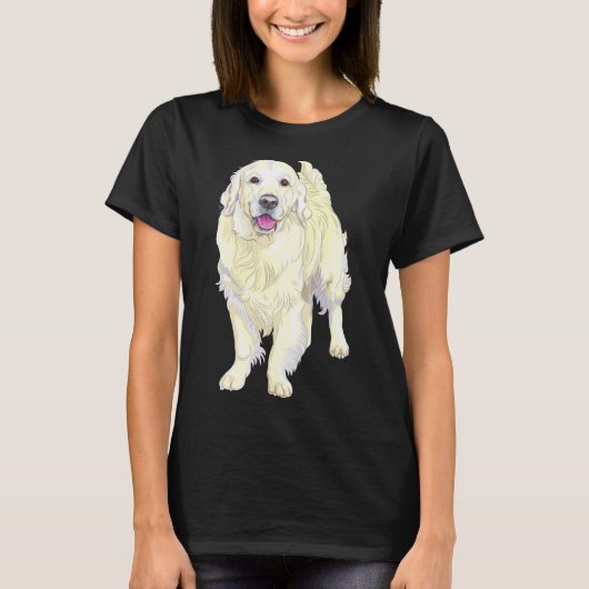 研究室の可愛いベージュのラブラドール犬 Tシャツ (正面)