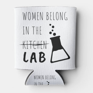 研究室の女性科学者引用文 缶クーラー