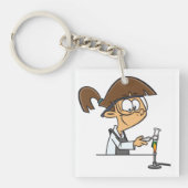 研究室の少女 キーホルダー (正面)