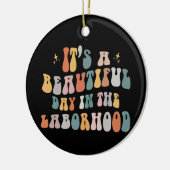 研究室の看護ラボの美しい日だ セラミックオーナメント (左)