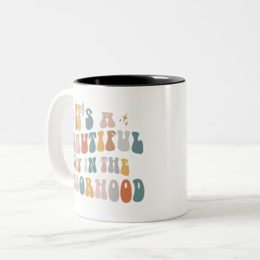 研究室の看護ラボの美しい日だ ツートーンマグカップ (正面左)