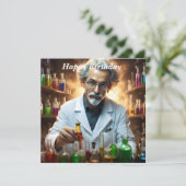 研究室の科学者がポーションを混ぜる,誕生日 カード (スタンド正面)