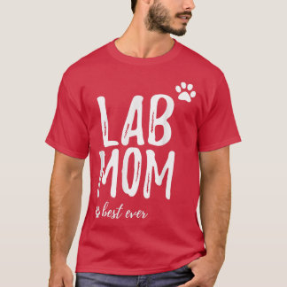 研究室ママおかしなギフトラブラドール犬ママ犬ギフト Tシャツ