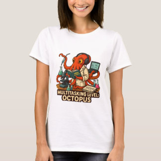 研究室数々ののタコ Tシャツ