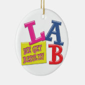 研究室標語/スローガン結果のオーナメント セラミックオーナメント (右)