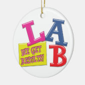 研究室標語/スローガン結果のオーナメント セラミックオーナメント (左)