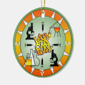 研究室4平方ロゴ セラミックオーナメント (左)