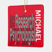 研究心理学者並外れたカスタム セラミックオーナメント (左)