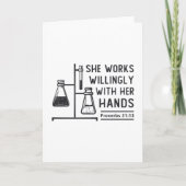 研究所の技術者,喜んで研究室の技術者を務める カード (正面)