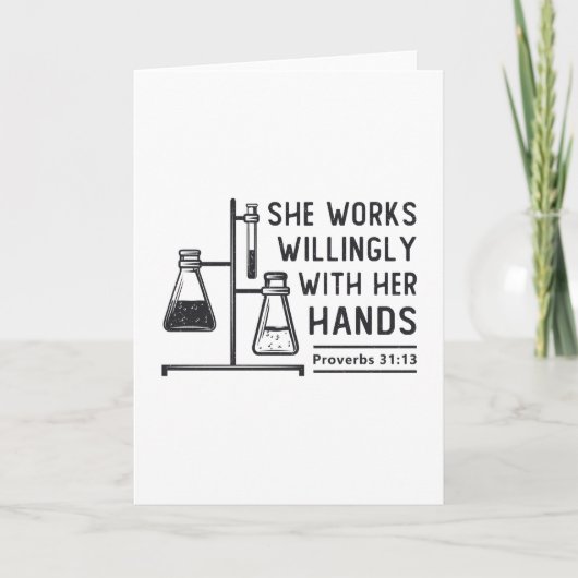 研究所の技術者,喜んで研究室の技術者を務める カード (正面)