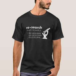 研究生物学研究者自然科学の定義 Tシャツ