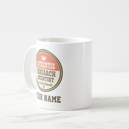 研究科学者評価 コーヒーマグカップ (正面左)