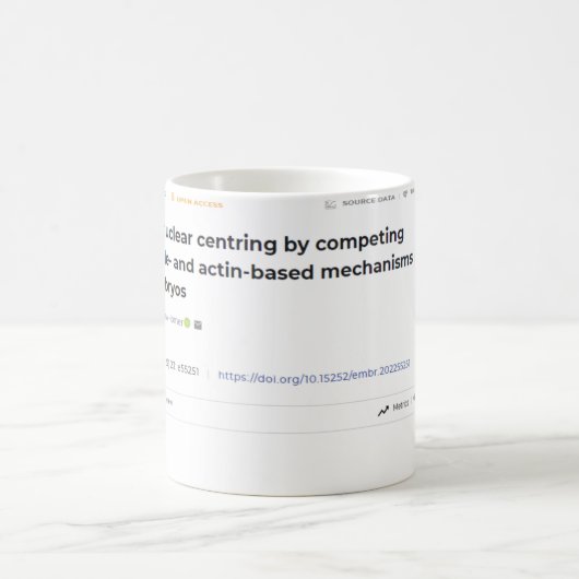 研究紙のCoffee Mug Giftについての出版物 コーヒーマグカップ (中央)