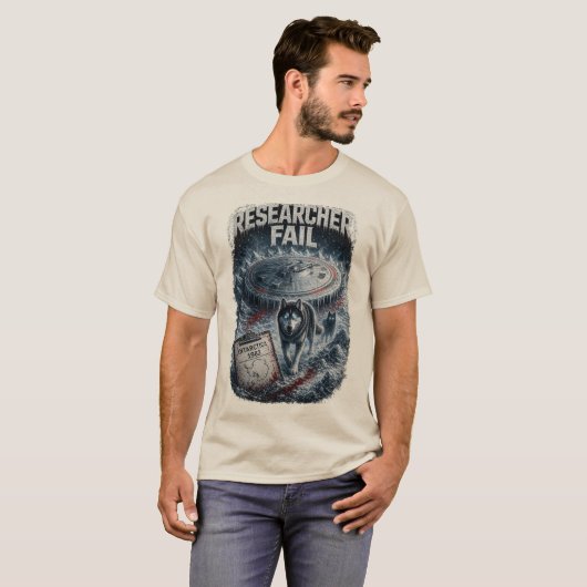 研究者の失敗 メンズTシャツ Tシャツ (正面フル)