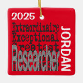 研究者並外カスタム者 セラミックオーナメント (正面)