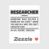 研究者名詞学生大学院理学分析 シール (シート)