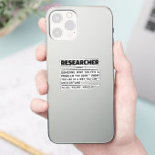 研究者名詞学生大学院理学分析 シール (スマートフォン)