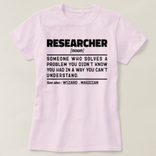 研究者名詞学生大学院理学分析 Tシャツ