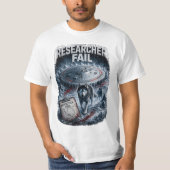 研究者失敗 メンズ Tシャツ (正面)