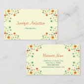 研究者 – シック自然 スタイリッシュ 名刺 (正面/裏面)